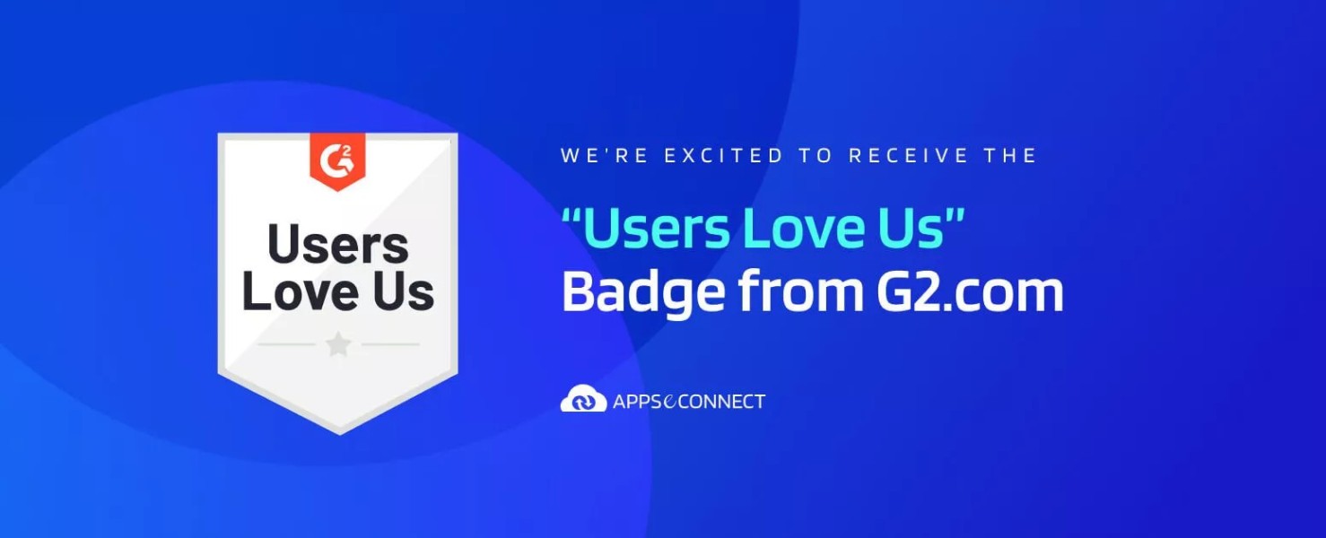 APPSeCONNECT Receives the “Users Love Us” Badge from G2 for eCommerce Data Integration!