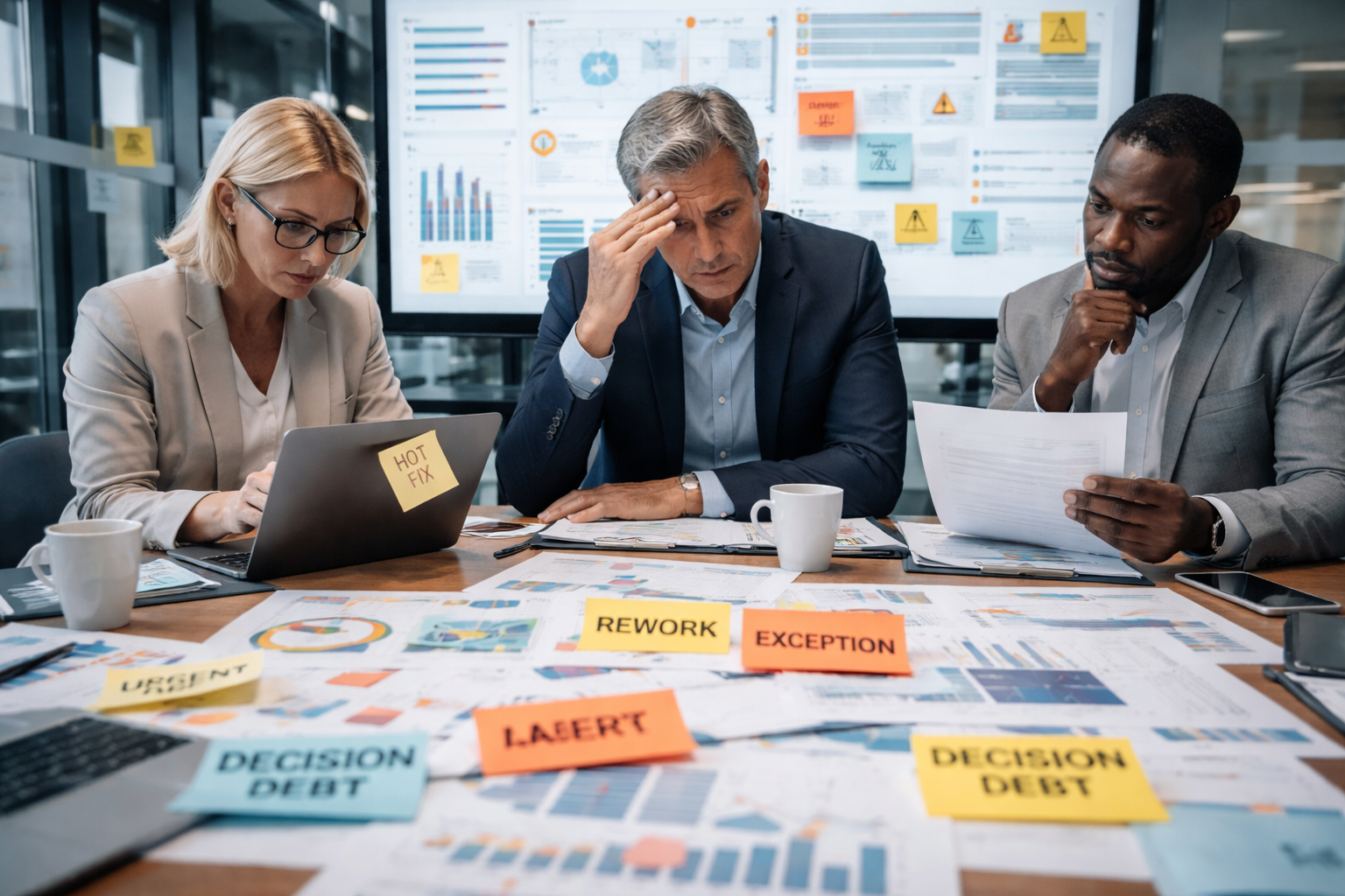 The hidden cost of speed: rework, exceptions, and decision debt The hidden cost of speed: rework, exceptions, and decision debt